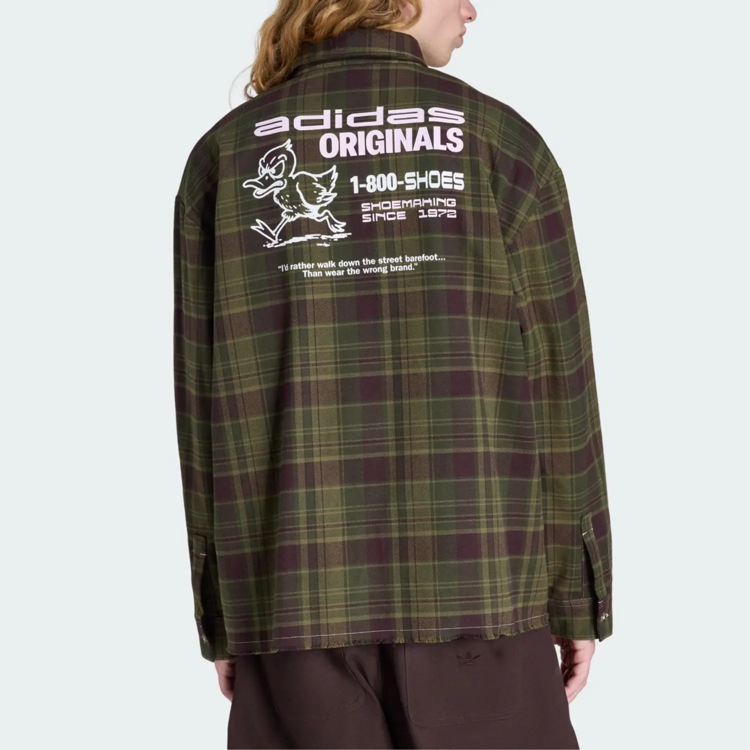 Футболка FW25 мужская Adidas Originals, темно оливковый зеленый/фиолетовый — фото 3