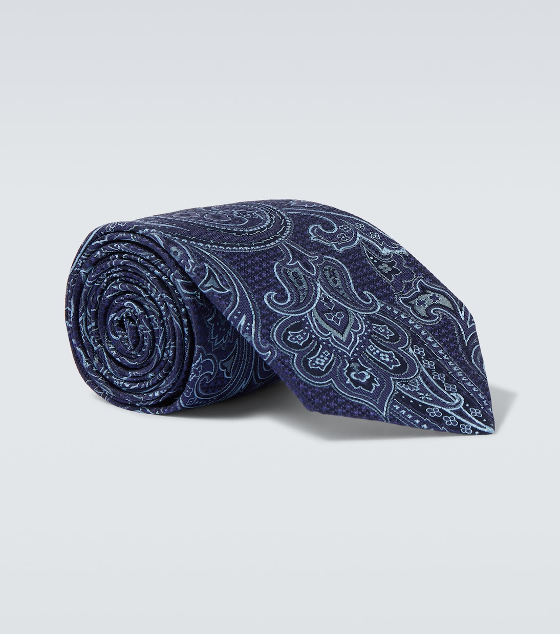 

Галстук из жаккардового шелка с узором пейсли Etro, Multicolour On Blue Base