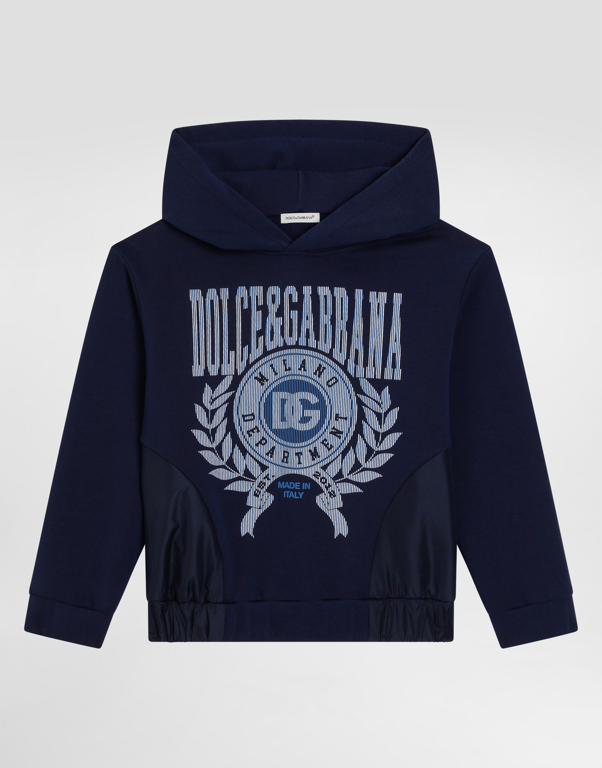 

Худи из джерси с принтом Dolce&Gabbana, синий