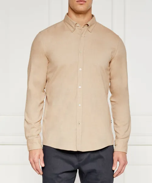 

Рубашка Slim fit Boss, бежевый