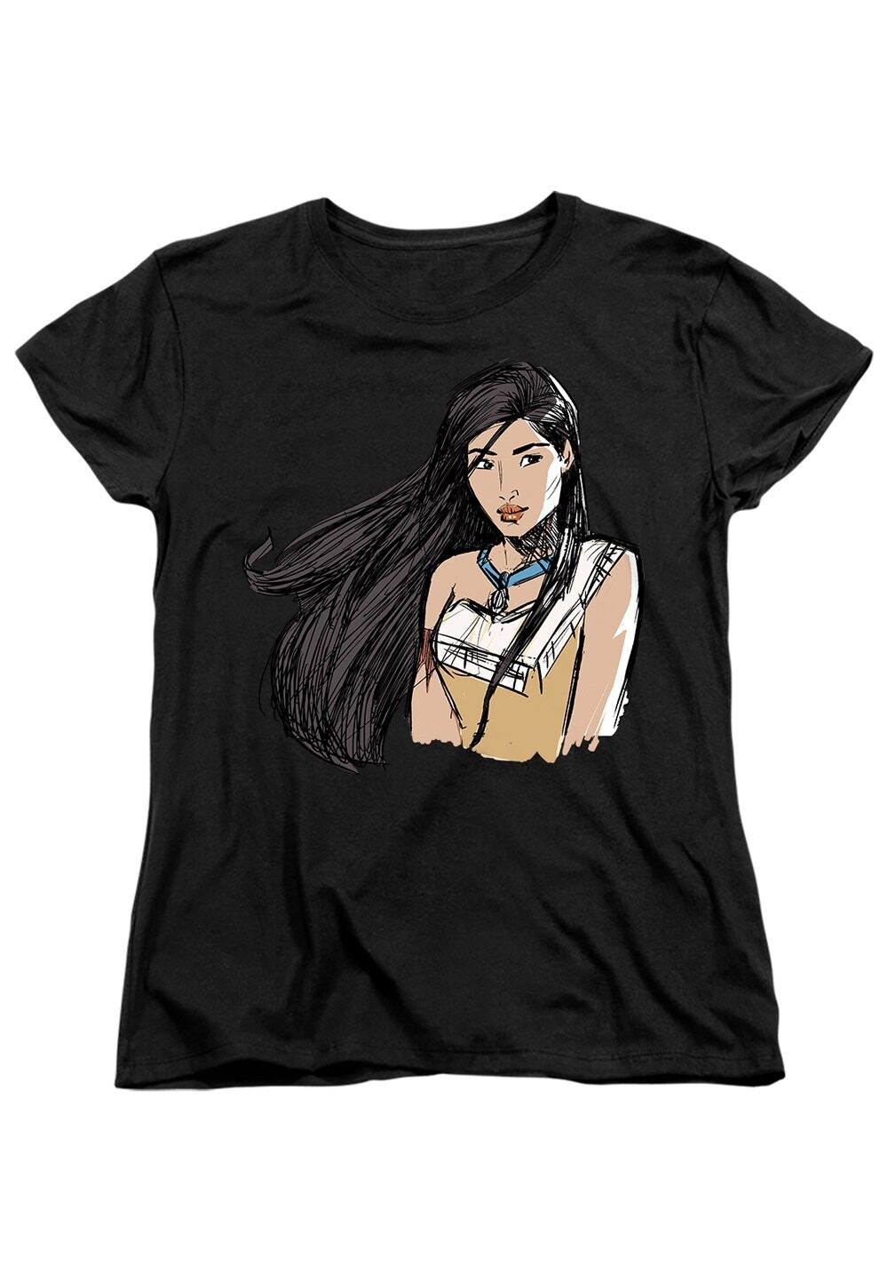 

Футболка с принтом POCAHONTAS SKETCH Disney, черный