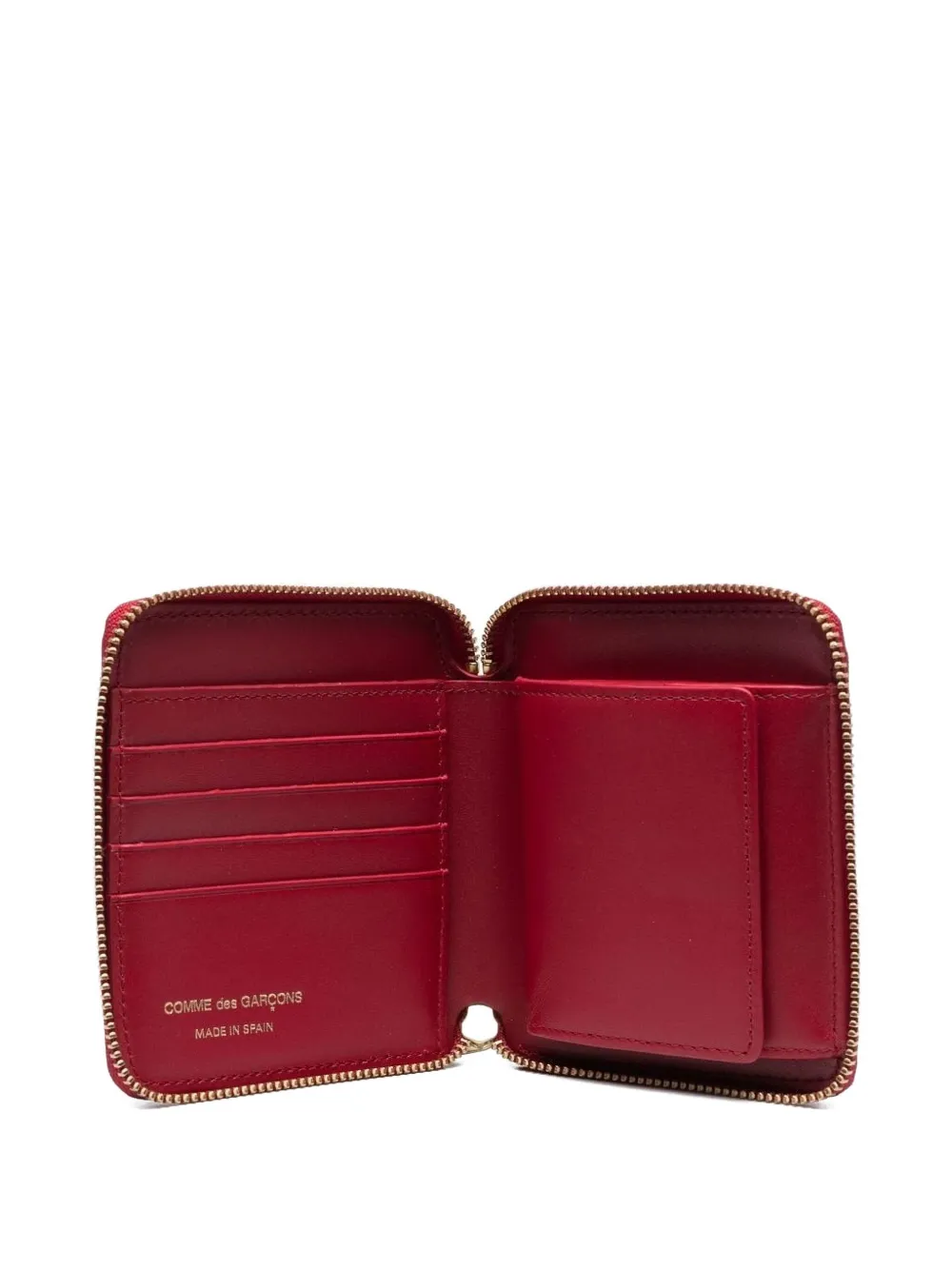 

Внешний карман, кошелек на двойной молнии Comme Des Garçons Wallet, красный