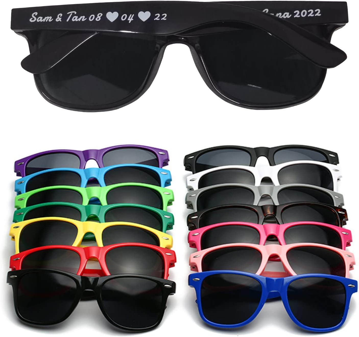 

Персонализированные солнцезащитные очки оптом, изготовление на заказ, свадебные солнцезащитные очки, солнцезащитные очки для девичников, солнцезащитные очки для женщин и мужчин DFDG, Rose