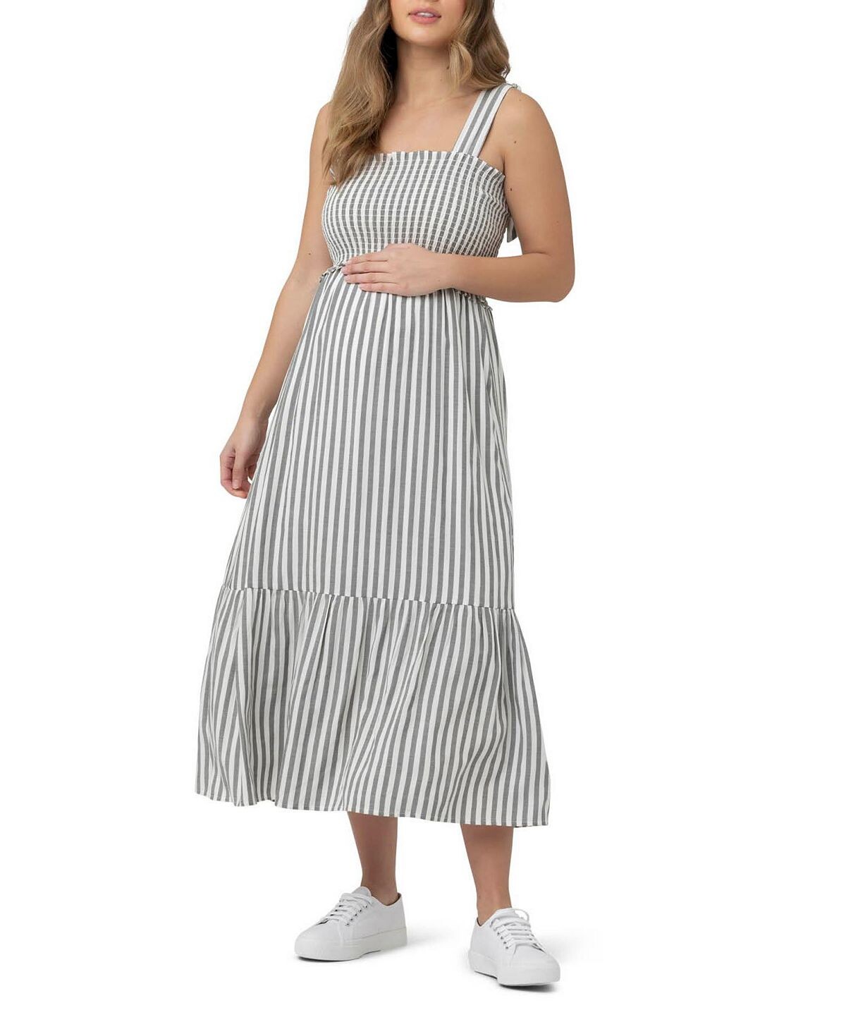 

Платье Ollie St со сборками для беременных Ripe Maternity
