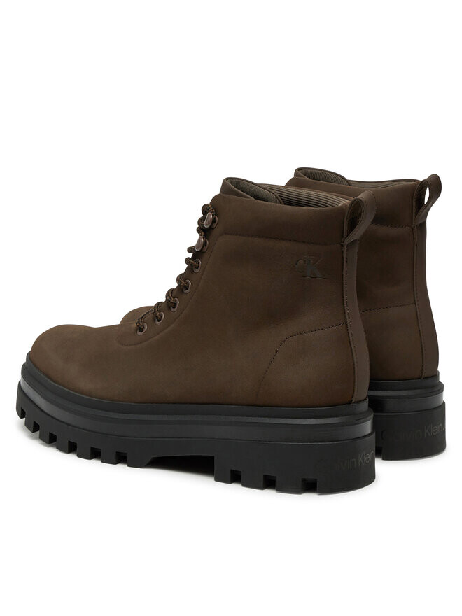 Ботильоны на шнуровке Calvin Klein Jeans Lugged Laceup Boot Oxf Hiking Nb YM0YM01076, коричневый — фото 3