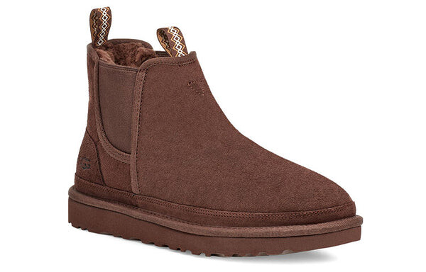 Зимние ботинки мужские Ugg без застежек, коричневый — фото 4