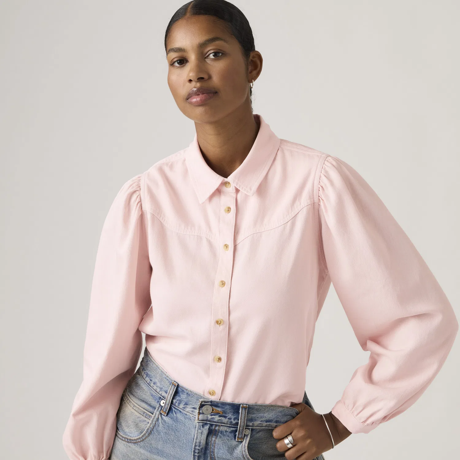 Рубашка в стиле вестерн "Путешествие" Levi's, Pink