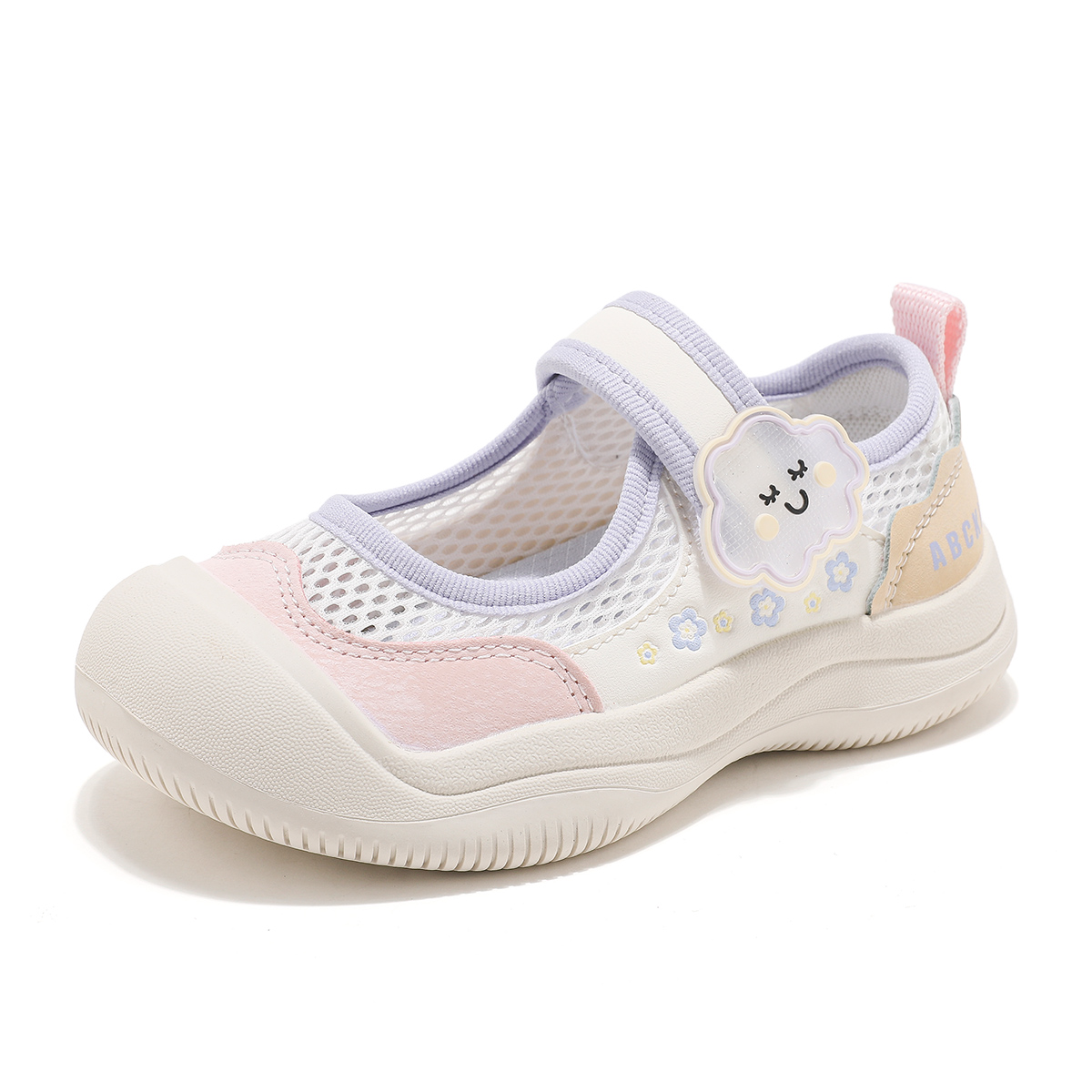 

Коллекция Sweet Style. Износостойкие, легкие, амортизирующие, дышащие, низкие кроссовки для детей. Детская обувь для повседневной носки. ABC KIDS, белый/розовый/фиолетовый