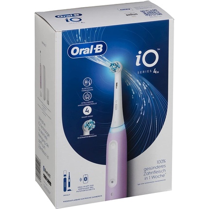 

Электрическая зубная щетка Oral-B Io Series 4 с 4 режимами чистки и магнитной технологией — лаванда, Oral B