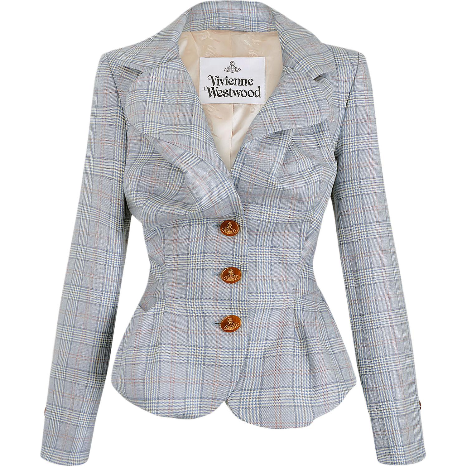 

Vivienne Westwood Однобортный пиджак Checked, Blue