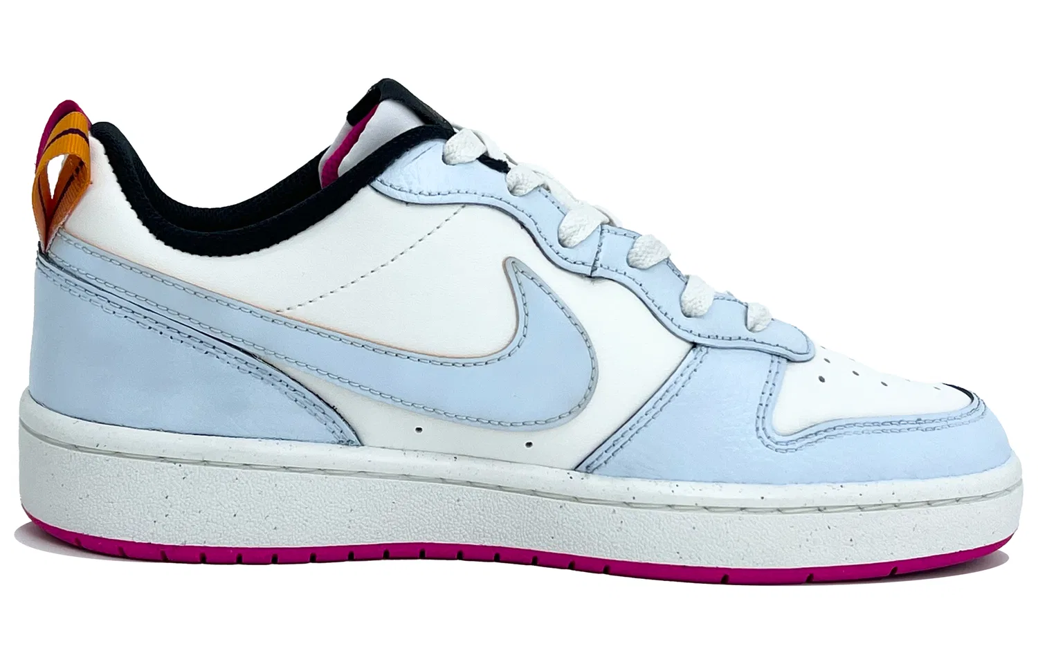 Детские скейтбордические кроссовки Custom Court Borough 2 Sky Kite Leather Low top, унисекс Nike, Blue — фото 4