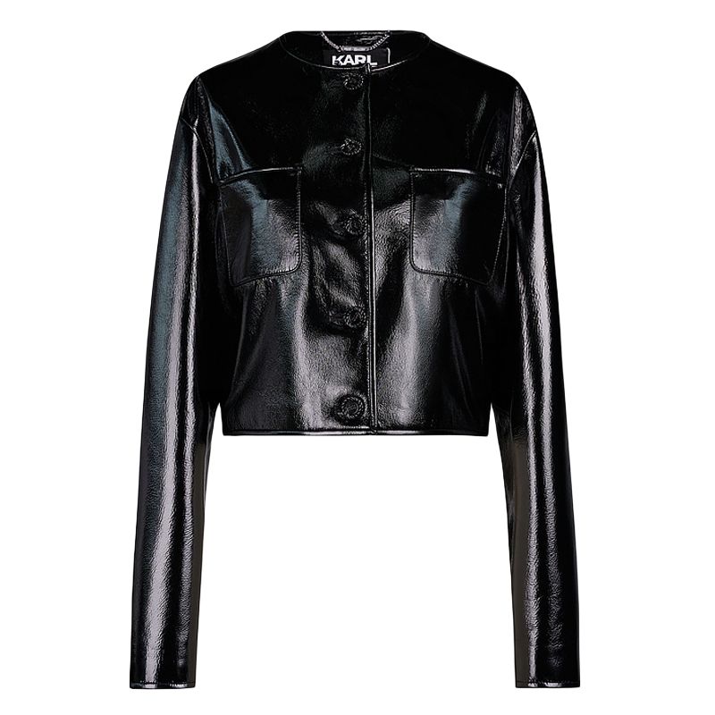 

KARL LAGERFELD / Karl Lagerfeld Jeans Кожаная куртка KARL LAGERFELD, Black
