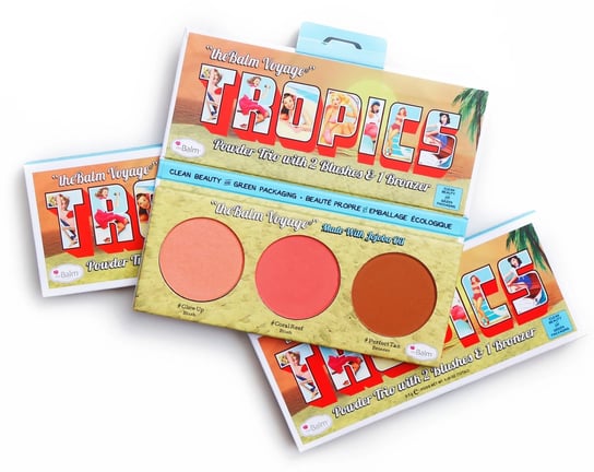 

Бронзаторы и палетка румян для лица, 8,5 г The Balm, Tropics Powder Trio