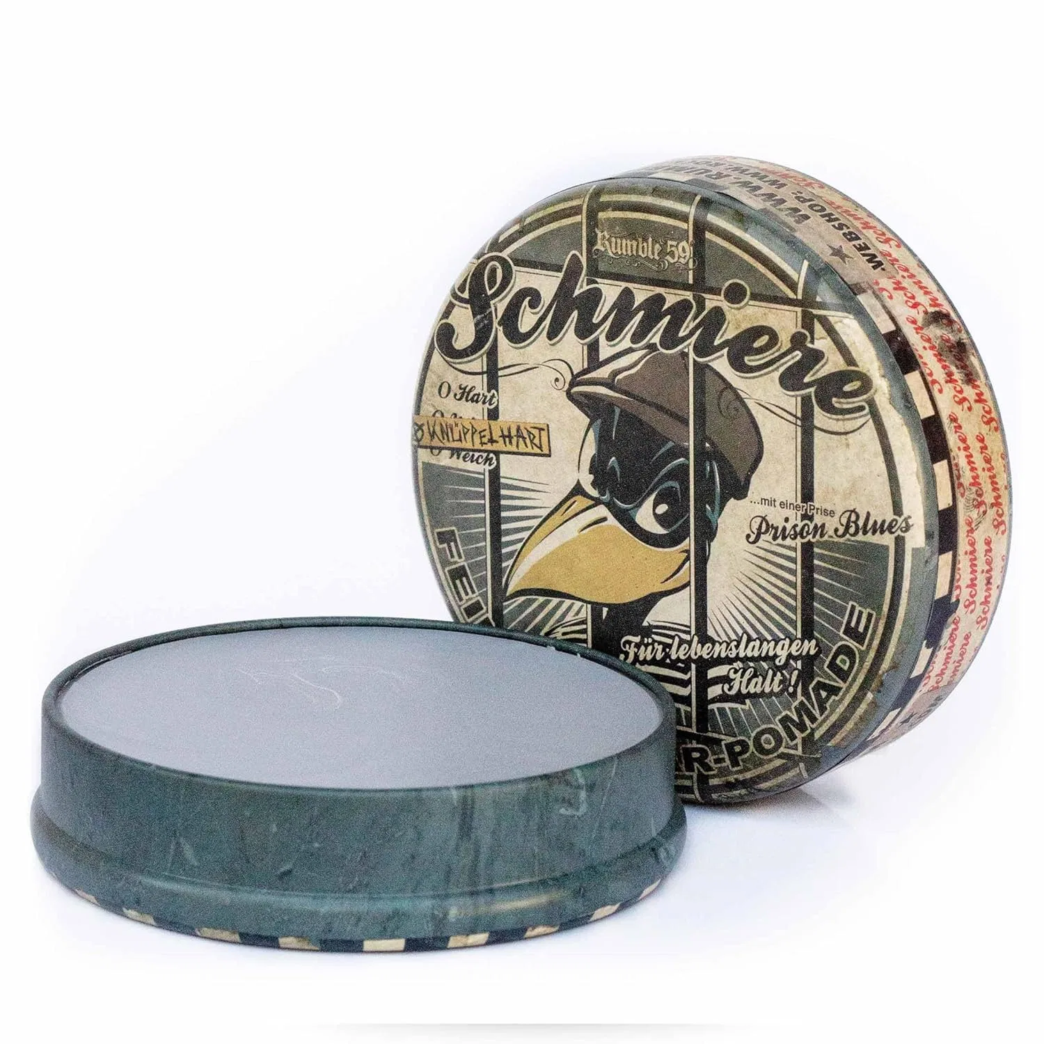Помада для укладки волос «Schmiere Special Edition Rock Hard» от Rumble 59 Schmiere Feinste Haar-Pomade — фото 3