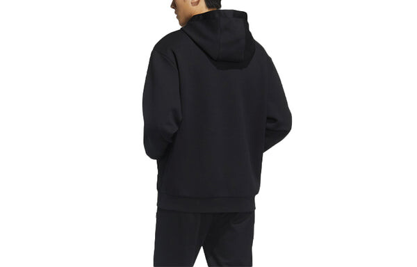 Толстовка neo m ss feb casual pattern printing loose black Adidas, черный — фото 2