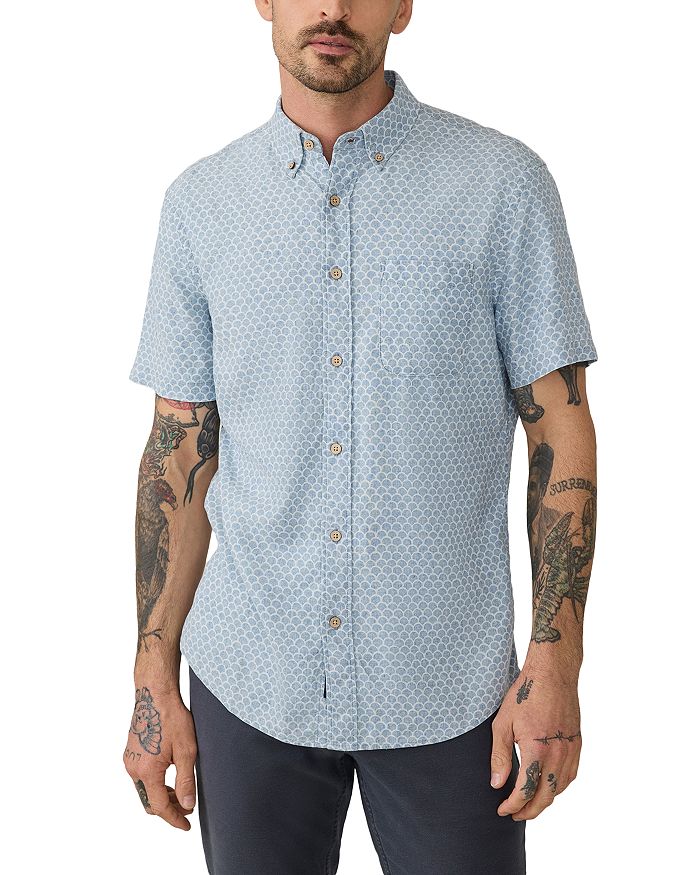 

Короткий рукав Breeze Shirt Faherty, синий