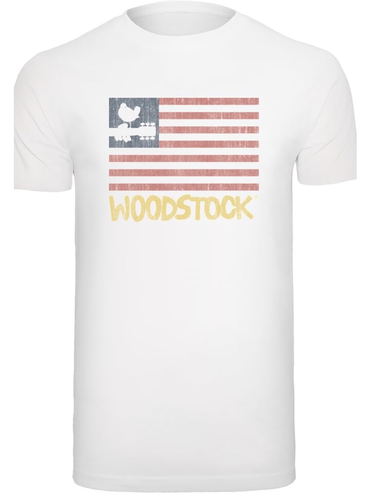 

Футболка F4NT4STIC Woodstock USA Flag, белый