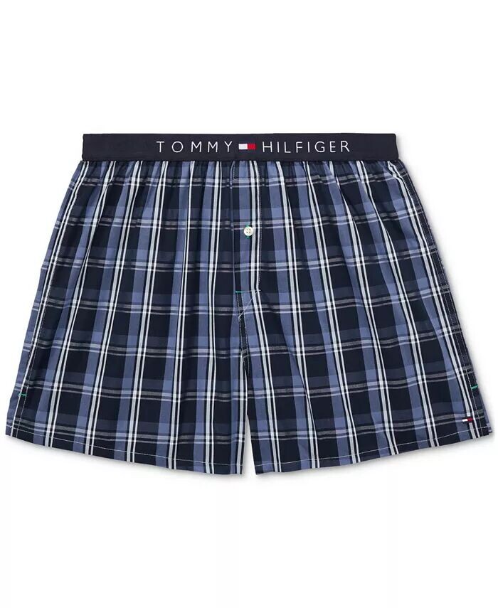 

Мужские тканые боксеры с рисунком Tommy Hilfiger, синий