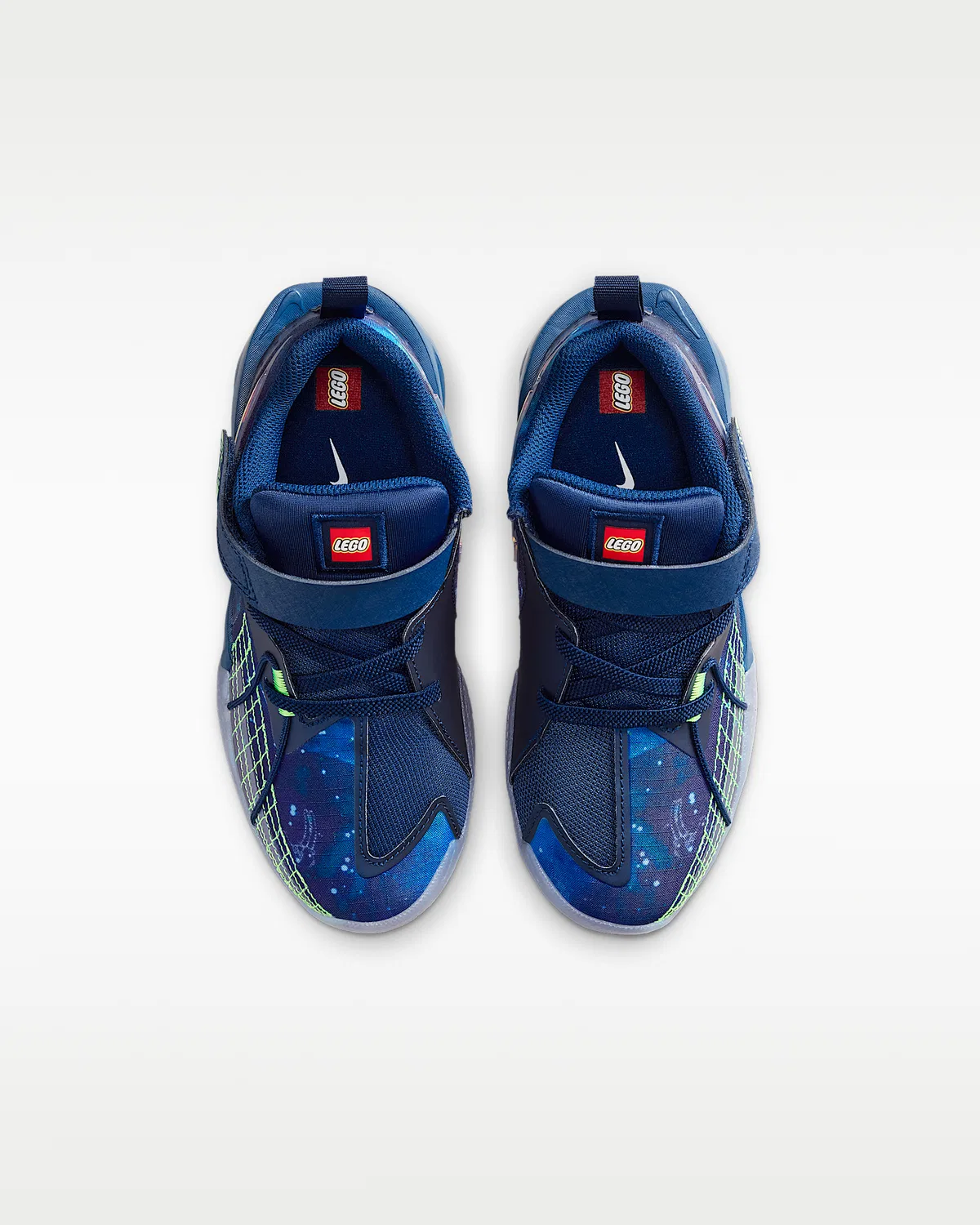 Детские кроссовки Nike G.T. Cut 3 x LEGO® Collection, Brave Blue/Green Strike/Pure Platinum/Chrome — фото 4