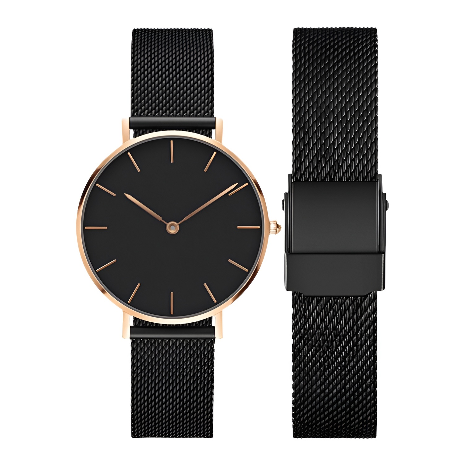 

Zhongwo Часы Strap All Compatibility Made Of Steel, Light bright black
