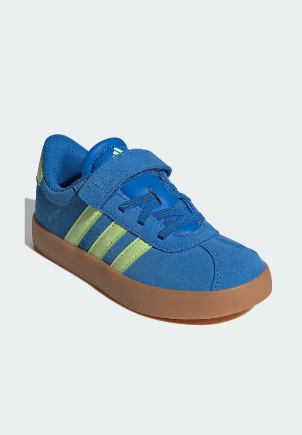 Детские кроссовки vl court 3.0 Adidas Sportswear, Bright Royal Pulse Lime Gum — фото 2