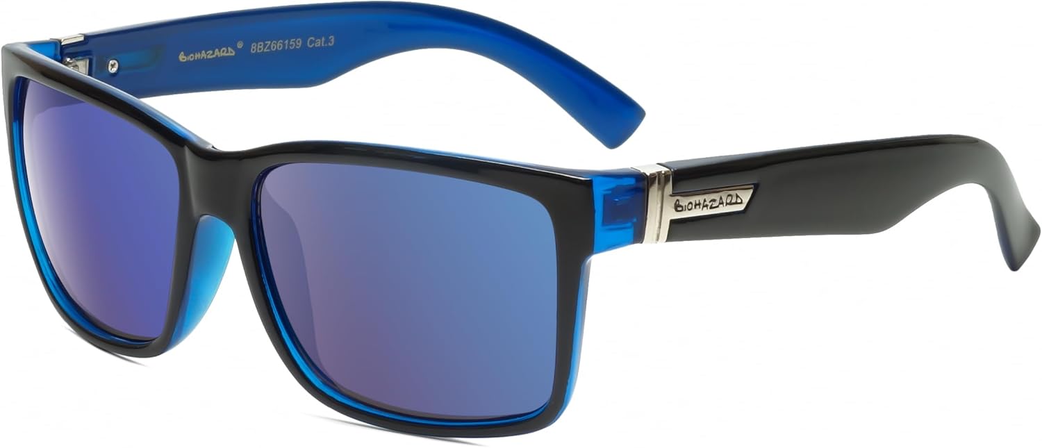 

Солнцезащитные очки Calabria 8BZ66159 квадратной формы с поляризацией, модные, стильные, для мужчин и женщин, с черным чехлом на завязках, Gloss Black Cobalt Blue Crystal Silver