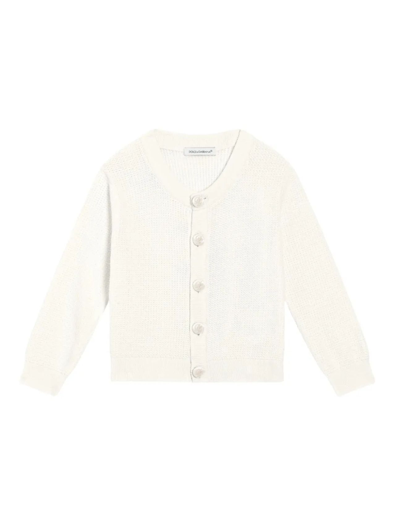 

Детский хлопковый кардиган Dolce & Gabbana Kids, белый