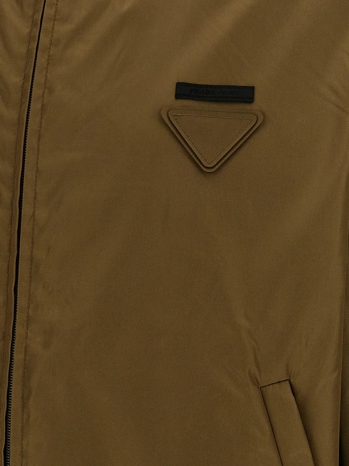 Анорак Re-Nylon Prada, зеленый — фото 4