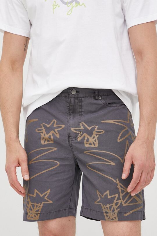 

Хлопковые шорты Desigual, серый