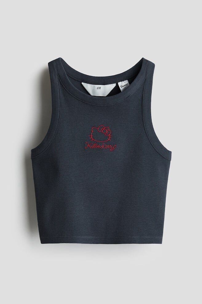 

Майка в рубчик H&M, серый