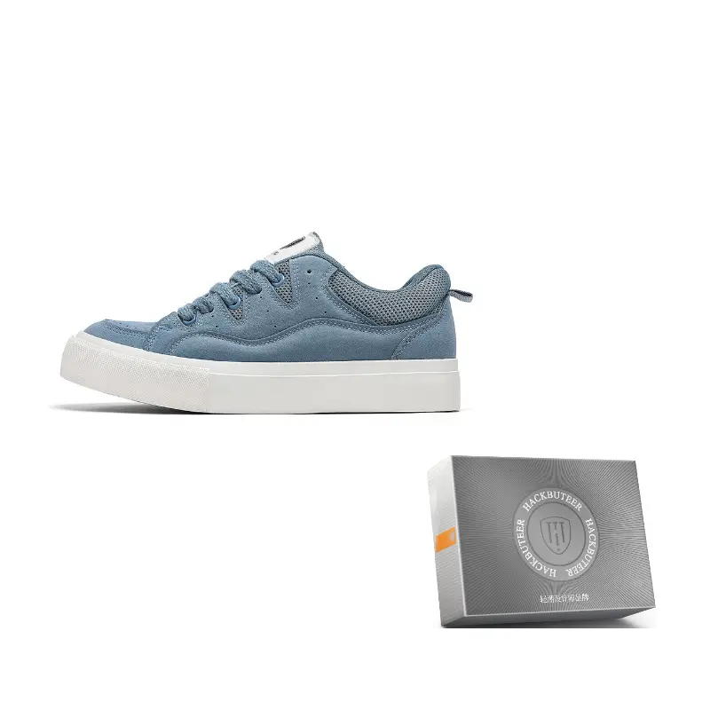 

HACKBUTEER Мужские низкие скейтерские кроссовки в коробке Haze Blue, цвет Haze Blue