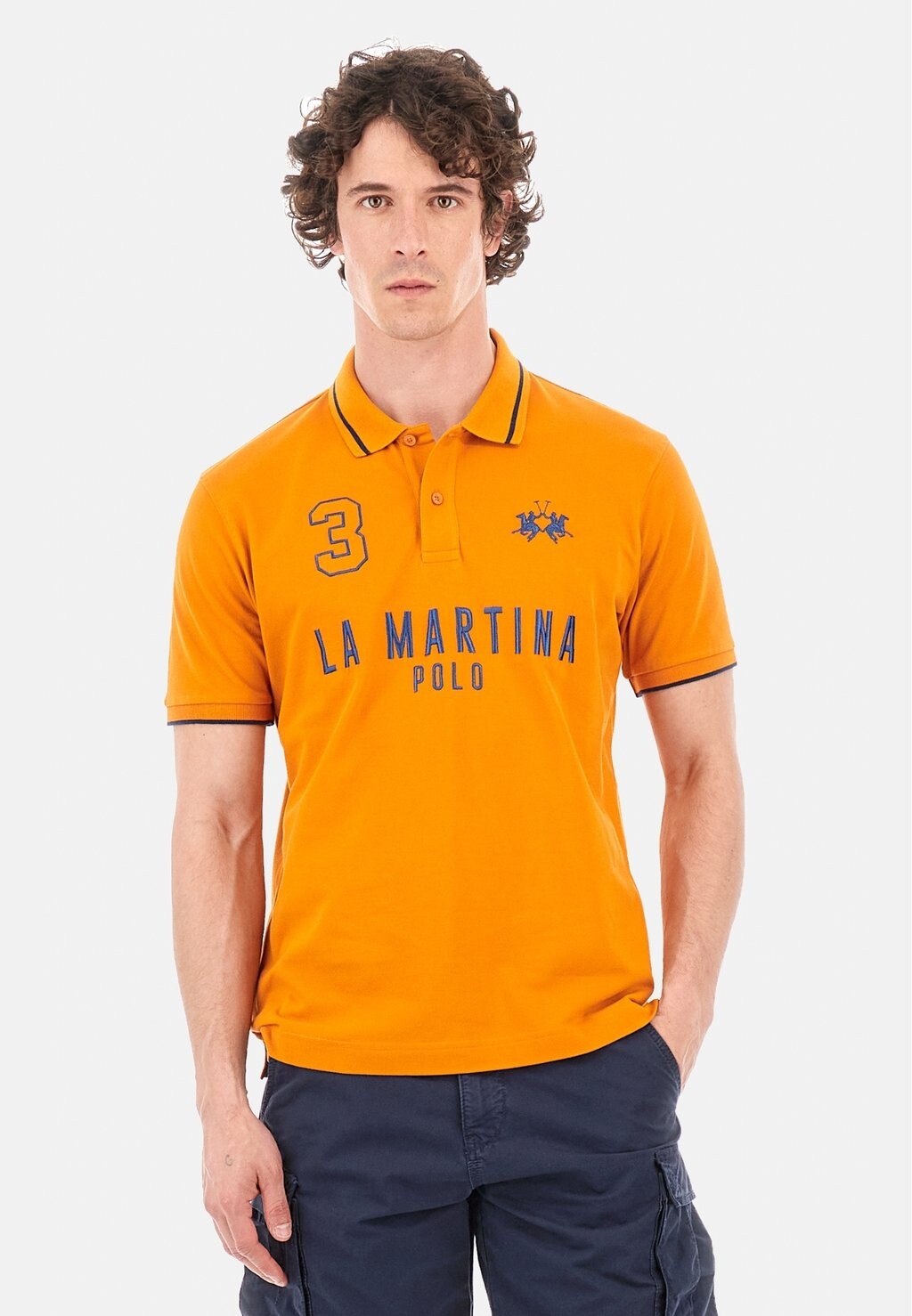 

Поло SHORT SLEEVE La Martina, оранжевый