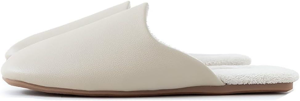 

Роскошные коралловые флисовые мюли Yafirgeer для женщин и мужчин, закрытые носки, тихие тапочки из искусственной кожи, элегантная домашняя обувь-сандалии, бежевый