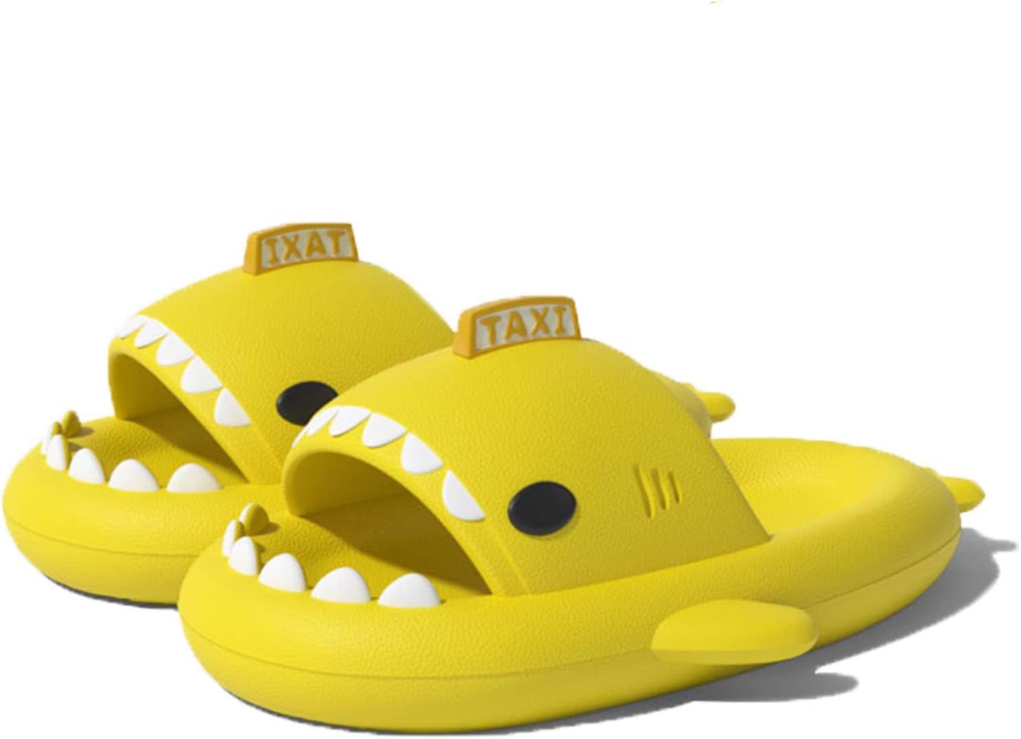 

Оригинальные сланцы Zureto Shark, унисекс с изображением акулы, новые домашние тапочки Cloud Shark для спа, сандалии, желтый