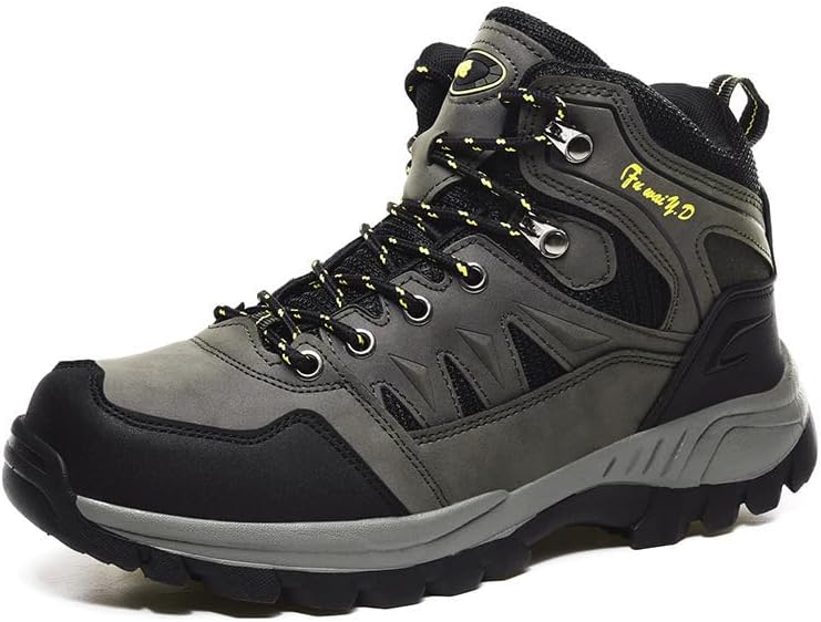 

Мужские походные ботинки средней высоты для активного отдыха, трекинговые кроссовки для прогулок по тропам, противоскользящие, легкие, повседневная спортивная обувь для осени и зимы Qacksv, зеленый