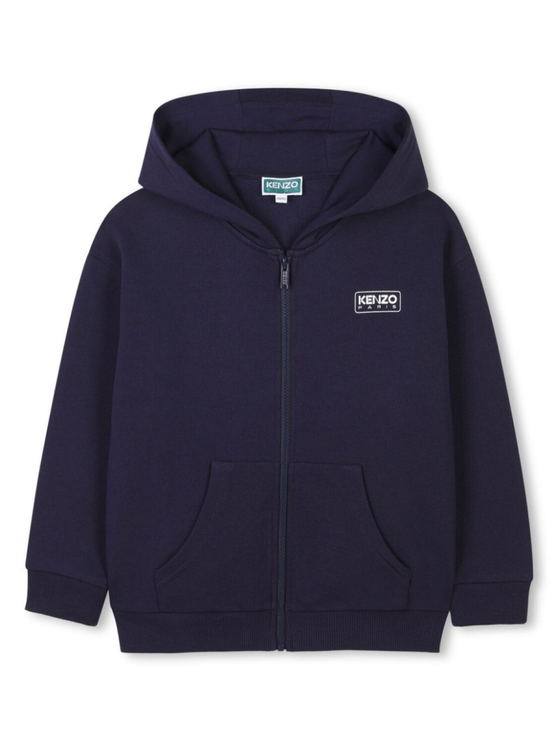 

Kenzo Kids худи на молнии с логотипом, синий