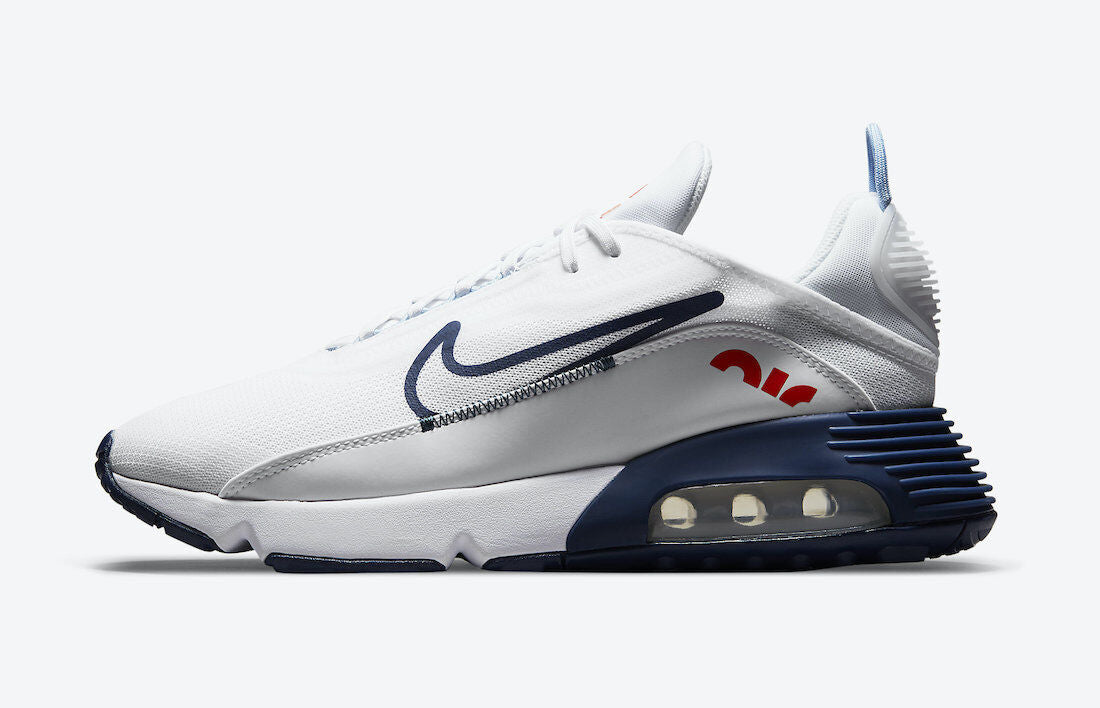Кроссовки Nike Air Max 2090 DM2823-100 мужские бело-синие низкие беговые — фото 2