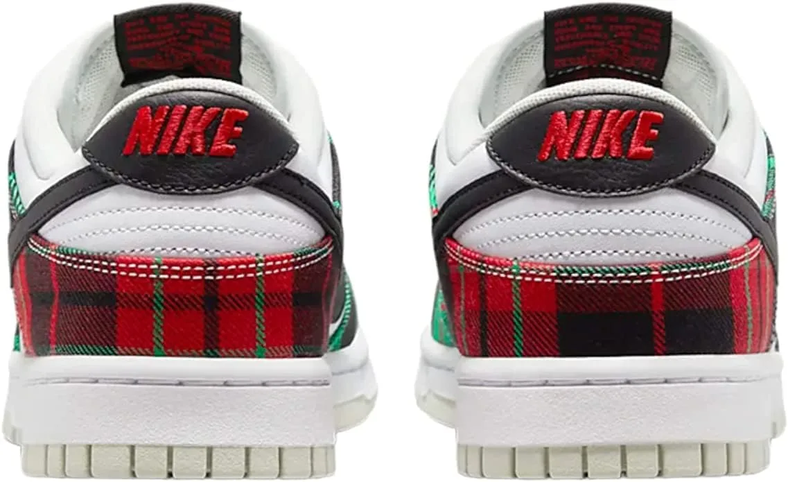Мужские кроссовки для скейтбординга Nike Dunk Low Retro, белый/черный/красный/зеленый — фото 3
