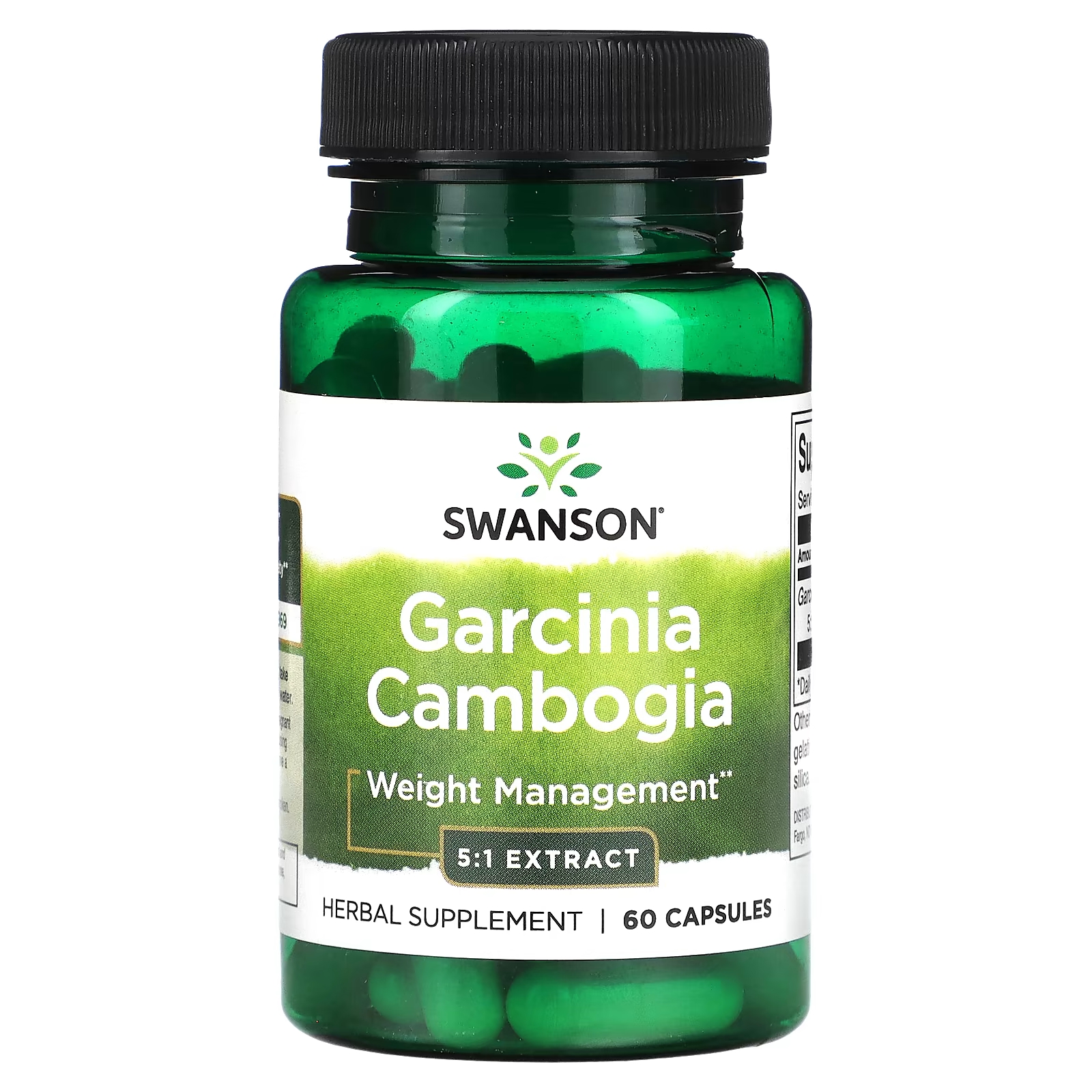 

Растительная добавка Swanson Garcinia Cambogia, 60 капсул