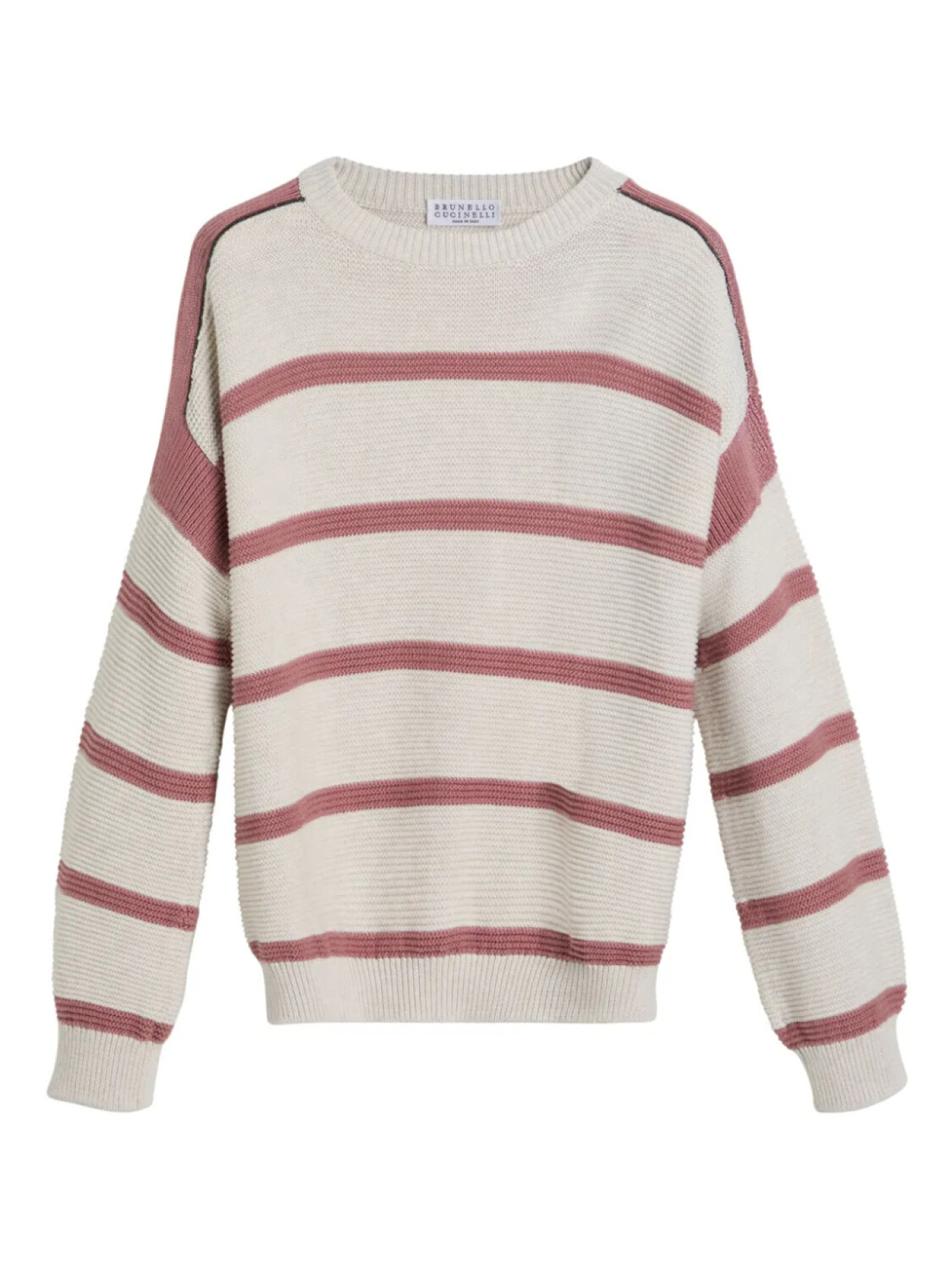 

Brunello Cucinelli Kids свитер в полоску, нейтральный