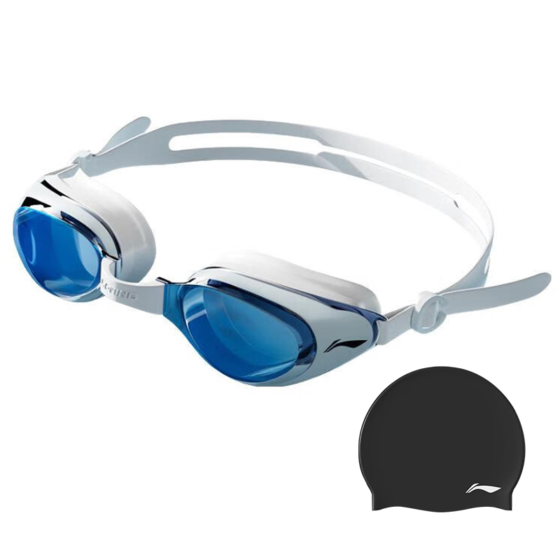 

LINING Мужские профессиональные плавательные очки с новинкой женские скуба дайвинг очки large frame white