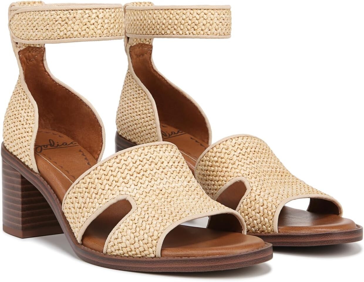 Туфли ZODIAC Ida Block Heeled Sandal, цвет Natural Raffia