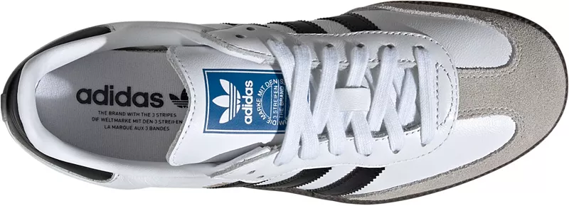 Женские кроссовки Adidas Samba OG, белый/черный/белый — фото 3