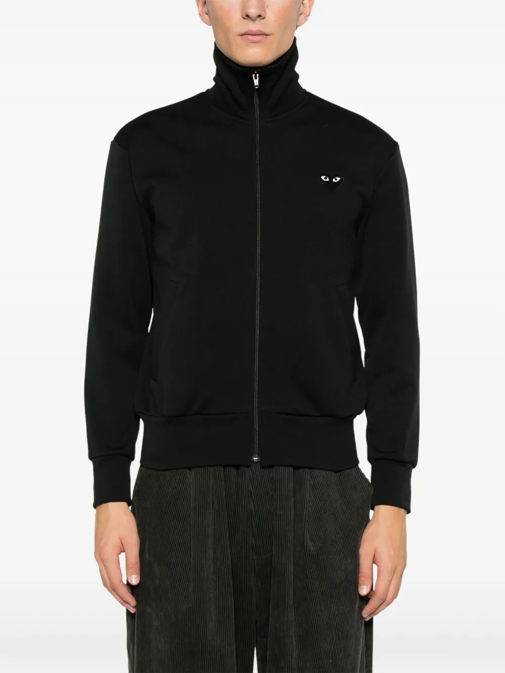 Спортивная куртка из джерси с принтом Comme Des Garçons Play, черный — фото 4