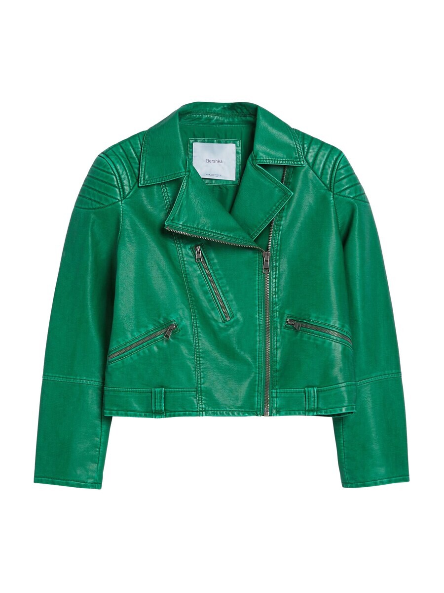 

Всесезонная куртка Bershka Between-Season Jacket, цвет jade