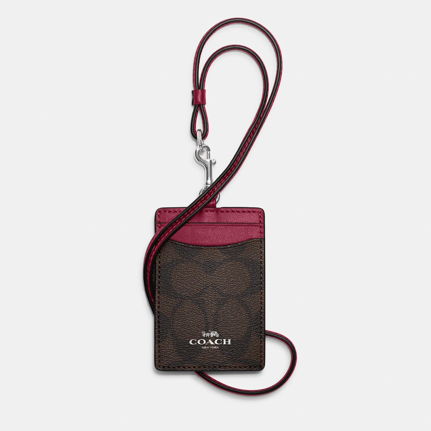 

Ремешок с идентификатором Coach Outlet из канвы Signature, цвет Silver/Brown/Bright Violet