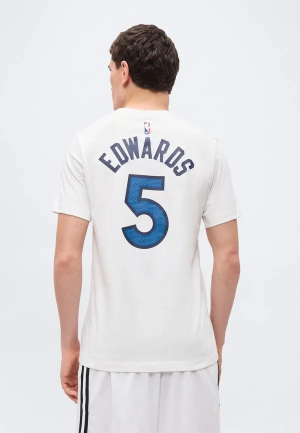 Футболка nba minnesota timberwolves, клубная одежда энтони эдвардса Nike Performance, White