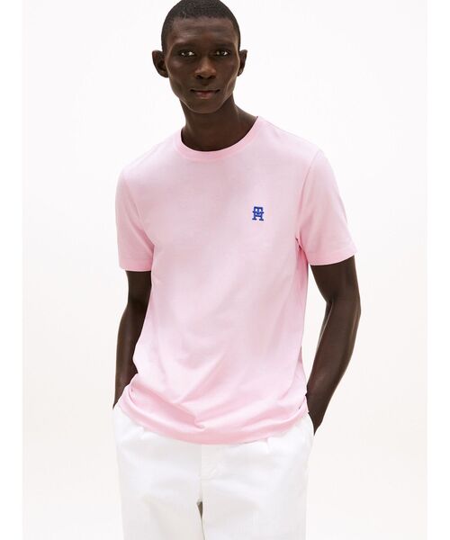 

Футболка с монограммой TOMMY HILFIGER, розовый