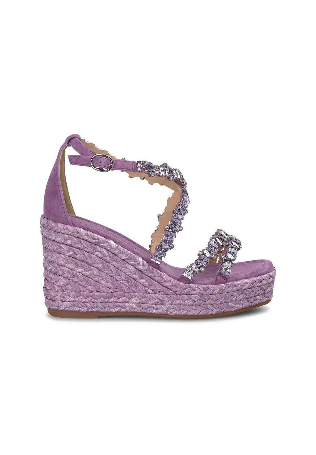 Босоножки на танкетке High heeled sandals Alma en Pena, фиолетовый — фото 2