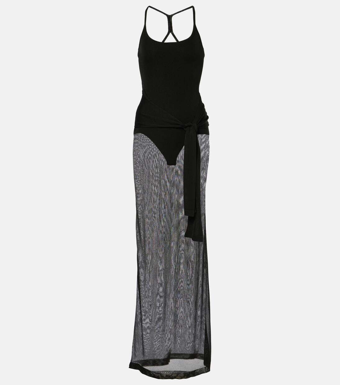 

Декорированное платье La Robe Maille Nodo Jacquemus, черный